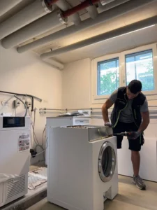 Reparatur V-Zug Waschmaschine mit defekter Heizung in Lenzburg